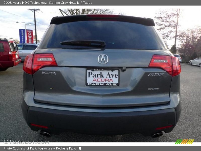 Sterling Gray Metallic / Taupe 2008 Acura MDX Technology