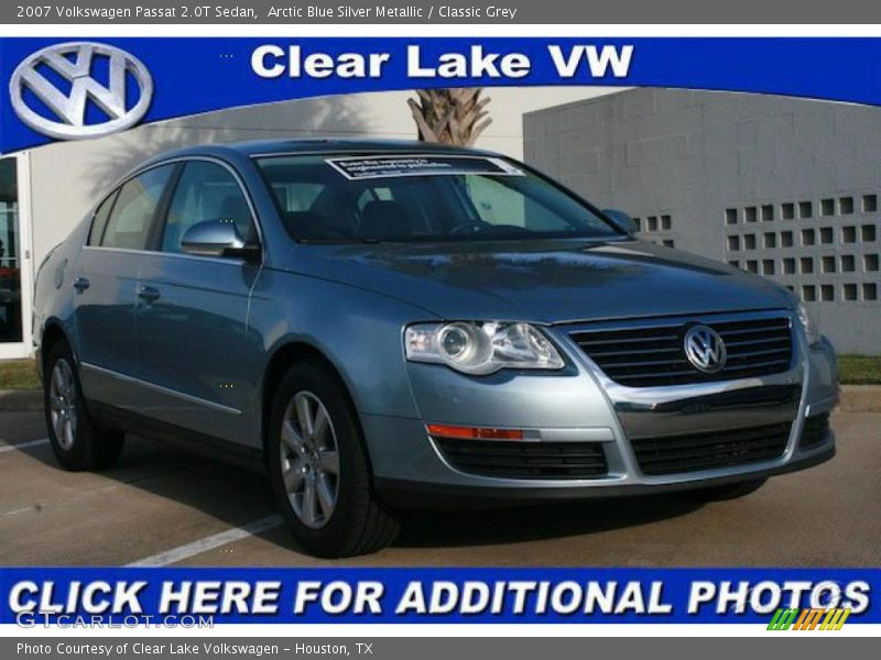 Arctic Blue Silver Metallic / Classic Grey 2007 Volkswagen Passat 2.0T Sedan