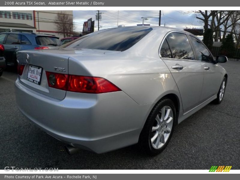 Alabaster Silver Metallic / Ebony 2008 Acura TSX Sedan