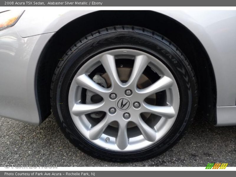 Alabaster Silver Metallic / Ebony 2008 Acura TSX Sedan