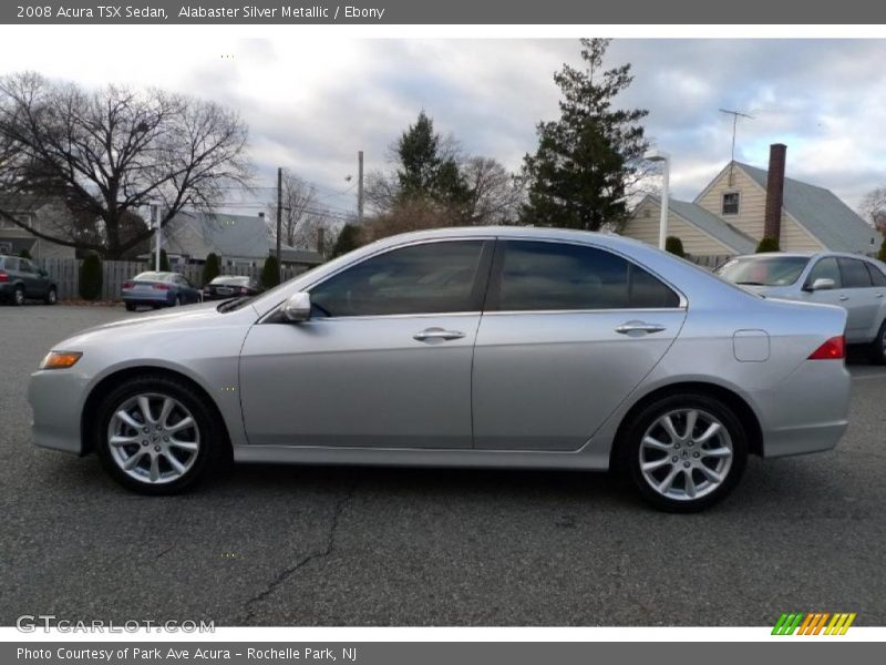 Alabaster Silver Metallic / Ebony 2008 Acura TSX Sedan