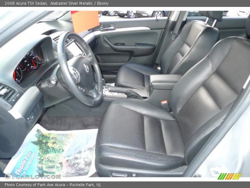 Alabaster Silver Metallic / Ebony 2008 Acura TSX Sedan