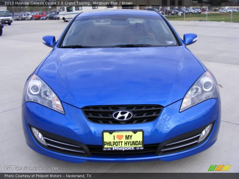 Mirabeau Blue / Brown 2010 Hyundai Genesis Coupe 3.8 Grand Touring