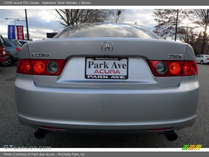 Alabaster Silver Metallic / Ebony 2008 Acura TSX Sedan