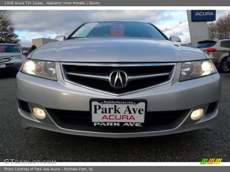 Alabaster Silver Metallic / Ebony 2008 Acura TSX Sedan