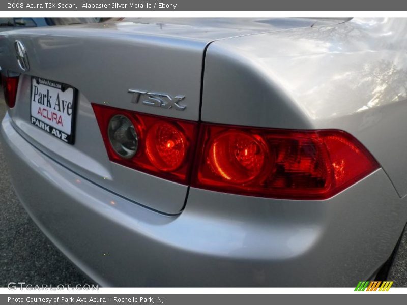Alabaster Silver Metallic / Ebony 2008 Acura TSX Sedan