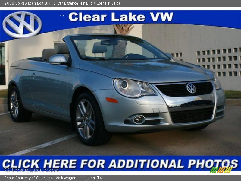Silver Essence Metallic / Cornsilk Beige 2008 Volkswagen Eos Lux