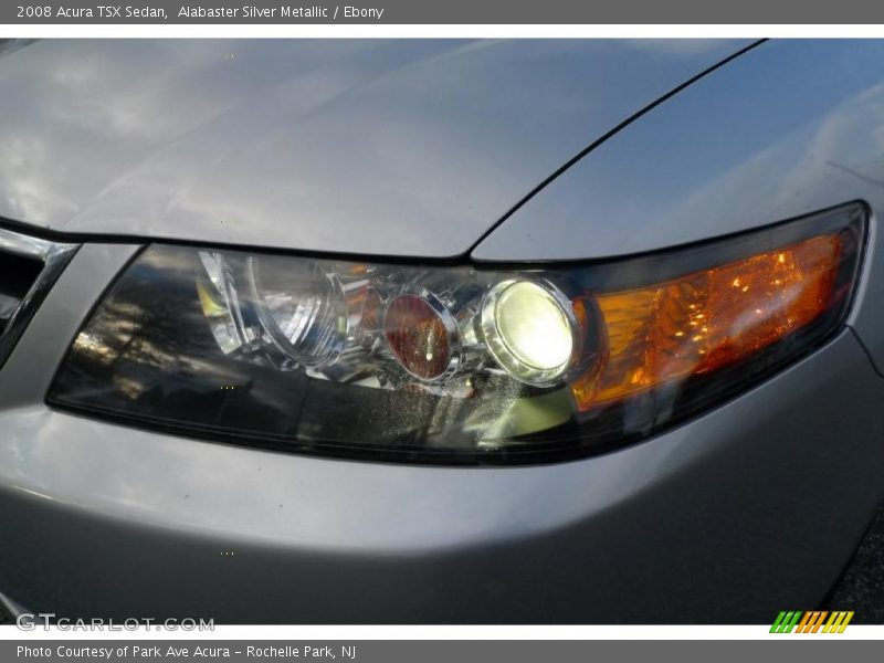 Alabaster Silver Metallic / Ebony 2008 Acura TSX Sedan