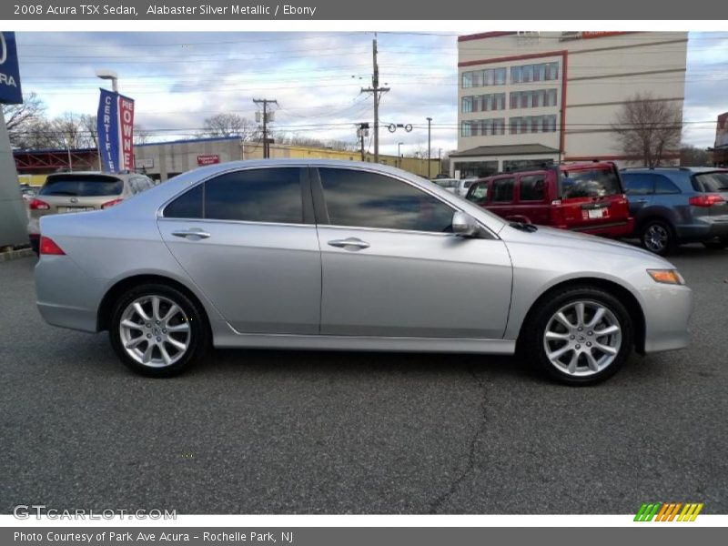 Alabaster Silver Metallic / Ebony 2008 Acura TSX Sedan