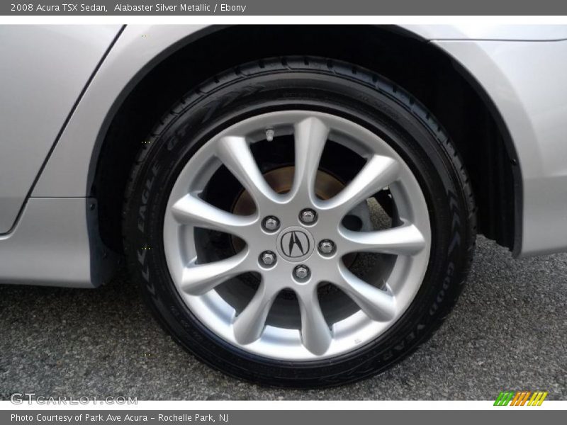 Alabaster Silver Metallic / Ebony 2008 Acura TSX Sedan
