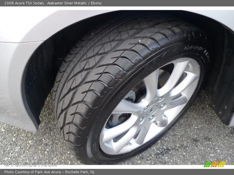 Alabaster Silver Metallic / Ebony 2008 Acura TSX Sedan