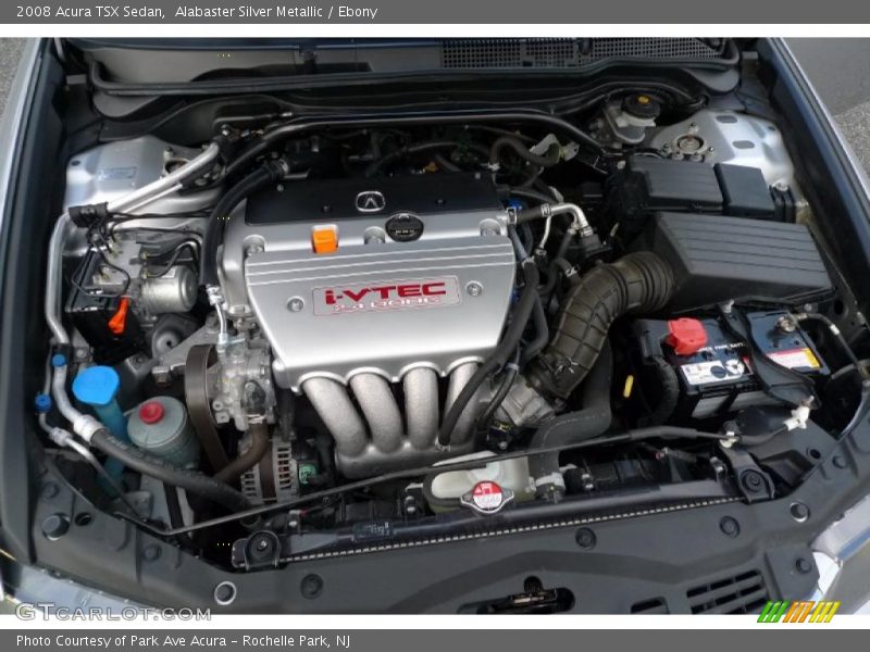 Alabaster Silver Metallic / Ebony 2008 Acura TSX Sedan