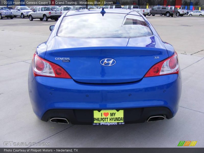 Mirabeau Blue / Brown 2010 Hyundai Genesis Coupe 3.8 Grand Touring
