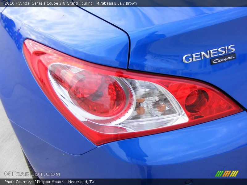 Mirabeau Blue / Brown 2010 Hyundai Genesis Coupe 3.8 Grand Touring