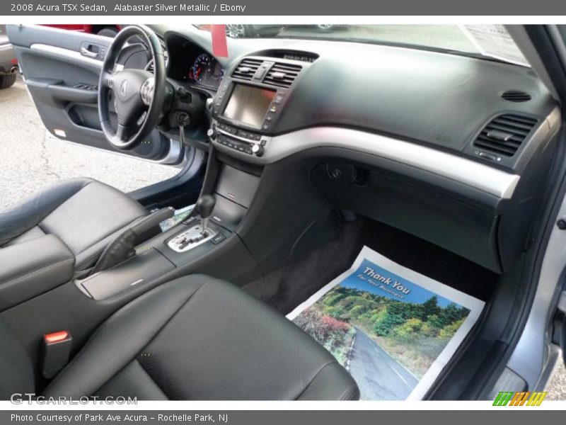 Alabaster Silver Metallic / Ebony 2008 Acura TSX Sedan