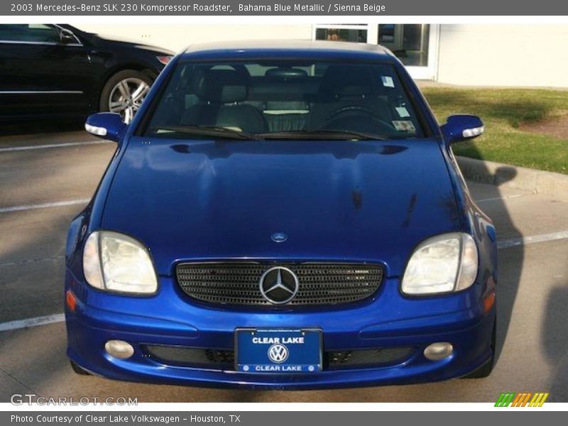 Bahama Blue Metallic / Sienna Beige 2003 Mercedes-Benz SLK 230 Kompressor Roadster