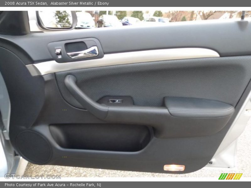 Alabaster Silver Metallic / Ebony 2008 Acura TSX Sedan