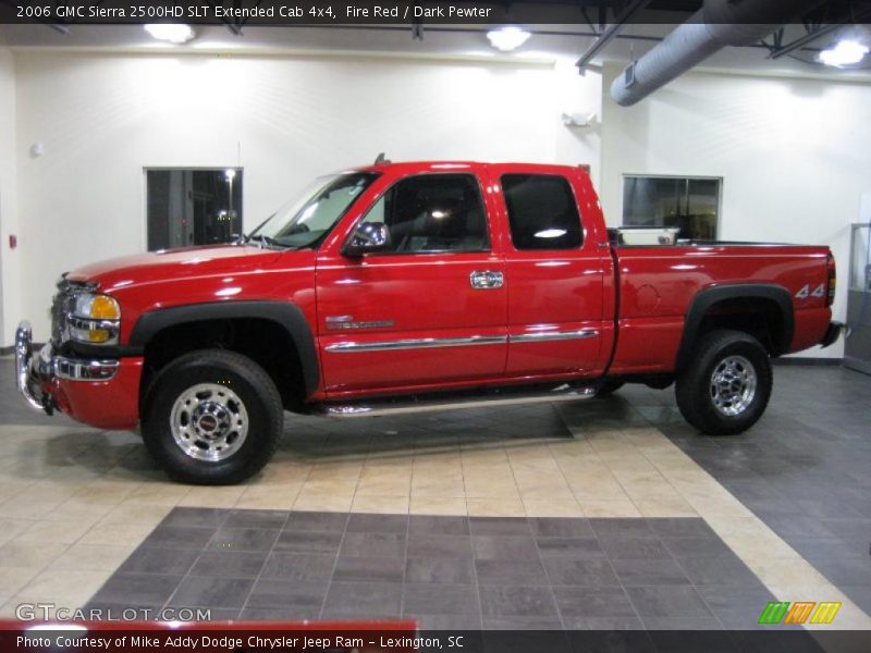Fire Red / Dark Pewter 2006 GMC Sierra 2500HD SLT Extended Cab 4x4