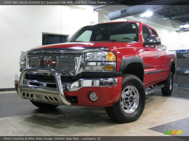 Fire Red / Dark Pewter 2006 GMC Sierra 2500HD SLT Extended Cab 4x4