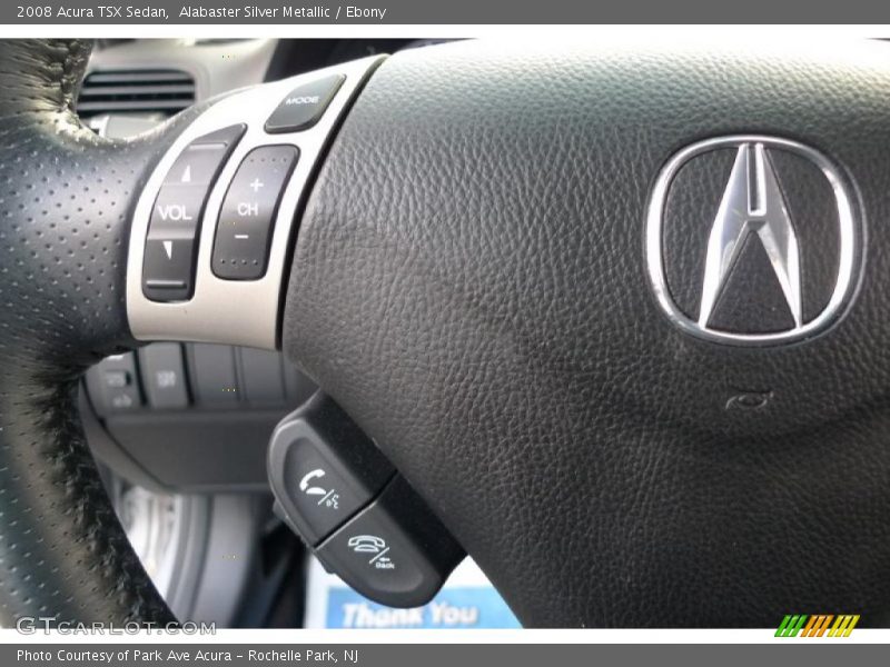 Alabaster Silver Metallic / Ebony 2008 Acura TSX Sedan