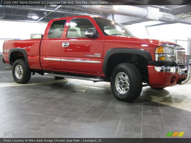 Fire Red / Dark Pewter 2006 GMC Sierra 2500HD SLT Extended Cab 4x4