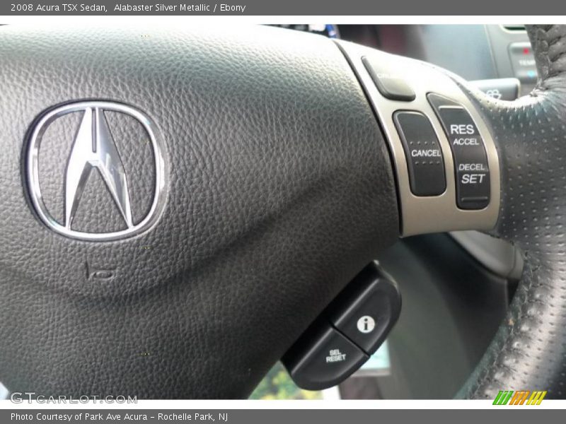 Alabaster Silver Metallic / Ebony 2008 Acura TSX Sedan