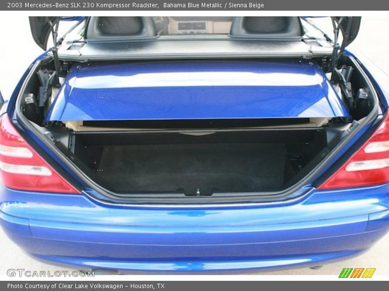 Bahama Blue Metallic / Sienna Beige 2003 Mercedes-Benz SLK 230 Kompressor Roadster