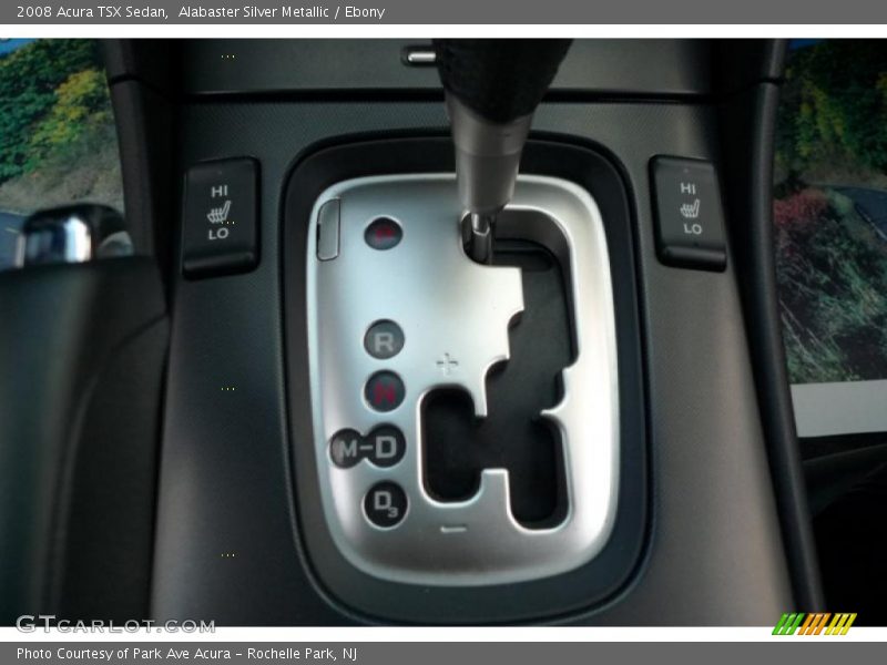 Alabaster Silver Metallic / Ebony 2008 Acura TSX Sedan