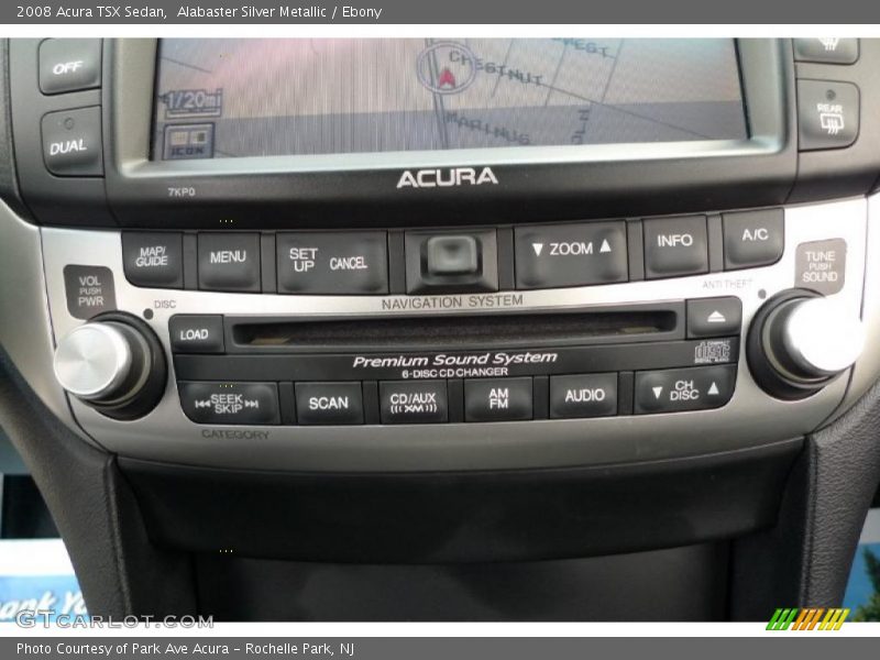 Alabaster Silver Metallic / Ebony 2008 Acura TSX Sedan