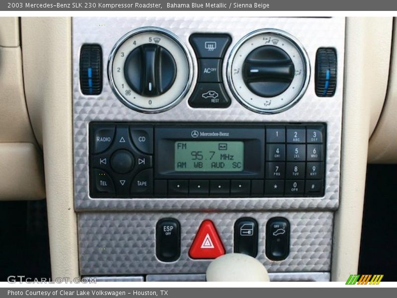 Controls of 2003 SLK 230 Kompressor Roadster