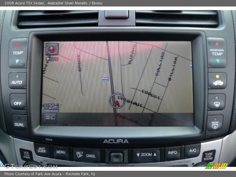 Alabaster Silver Metallic / Ebony 2008 Acura TSX Sedan