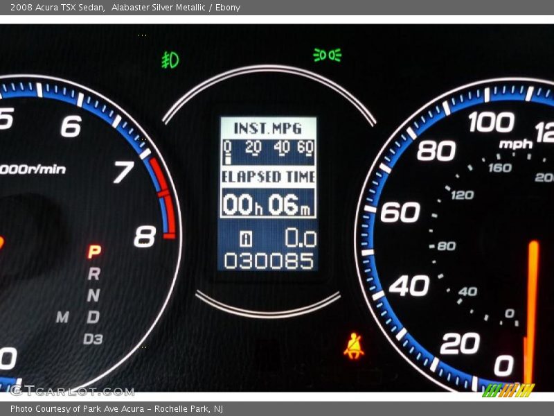 Alabaster Silver Metallic / Ebony 2008 Acura TSX Sedan