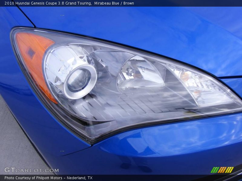 Mirabeau Blue / Brown 2010 Hyundai Genesis Coupe 3.8 Grand Touring