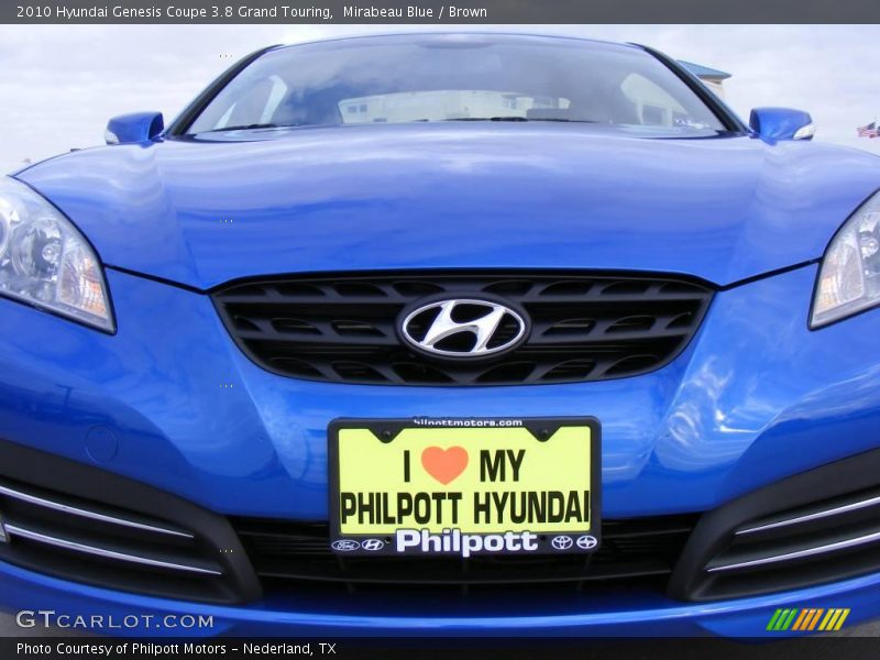 Mirabeau Blue / Brown 2010 Hyundai Genesis Coupe 3.8 Grand Touring
