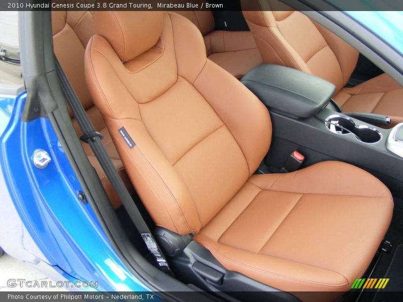 Front Seat of 2010 Genesis Coupe 3.8 Grand Touring