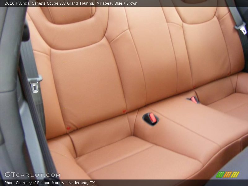 Rear Seat of 2010 Genesis Coupe 3.8 Grand Touring