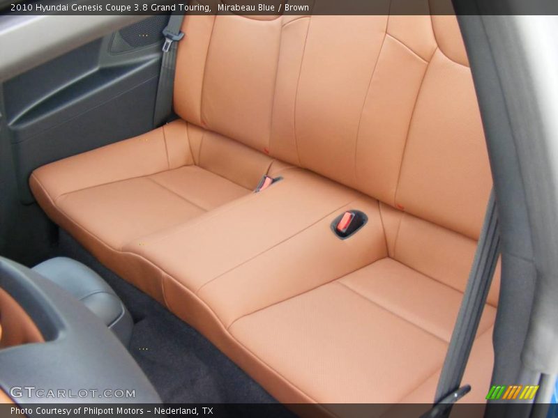 Rear Seat of 2010 Genesis Coupe 3.8 Grand Touring