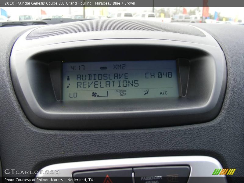 Mirabeau Blue / Brown 2010 Hyundai Genesis Coupe 3.8 Grand Touring
