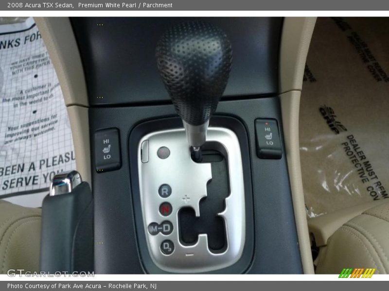  2008 TSX Sedan 5 Speed Automatic Shifter