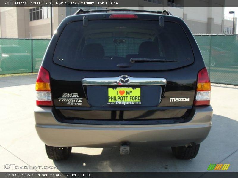 Mystic Black / Medium Pebble Beige 2003 Mazda Tribute ES-V6