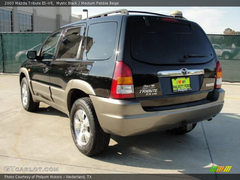 Mystic Black / Medium Pebble Beige 2003 Mazda Tribute ES-V6