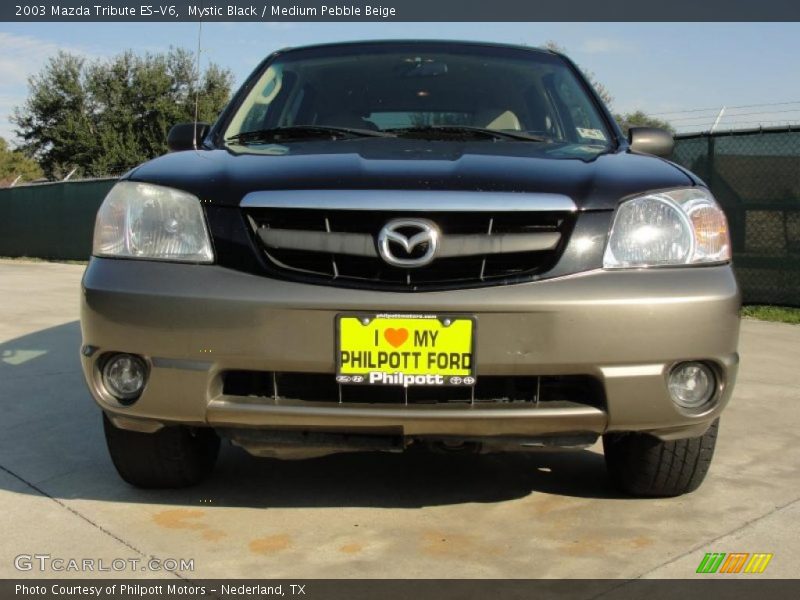 Mystic Black / Medium Pebble Beige 2003 Mazda Tribute ES-V6