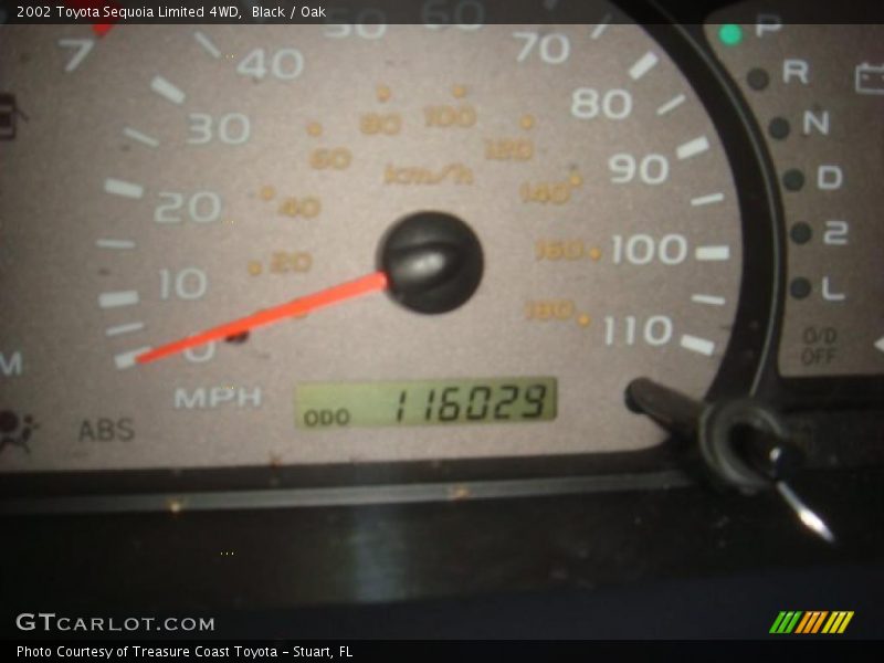 Black / Oak 2002 Toyota Sequoia Limited 4WD