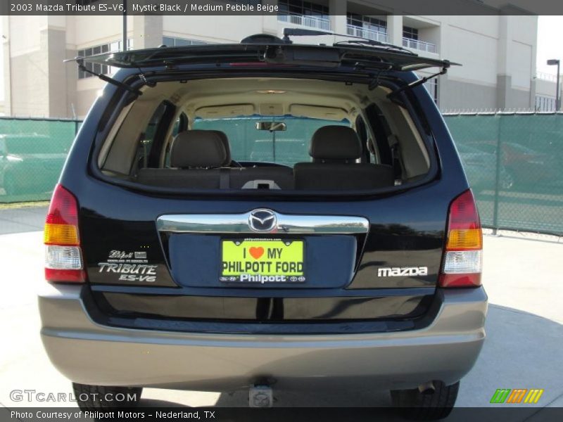 Mystic Black / Medium Pebble Beige 2003 Mazda Tribute ES-V6