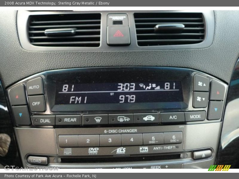 Sterling Gray Metallic / Ebony 2008 Acura MDX Technology