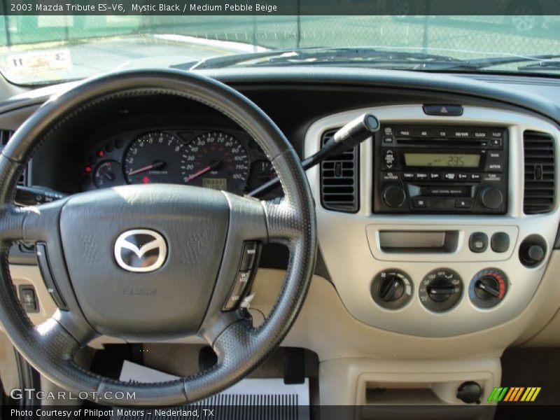 Mystic Black / Medium Pebble Beige 2003 Mazda Tribute ES-V6