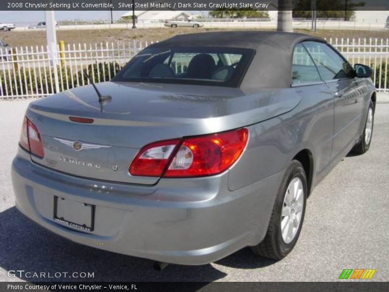 Silver Steel Metallic / Dark Slate Gray/Light Slate Gray 2008 Chrysler Sebring LX Convertible
