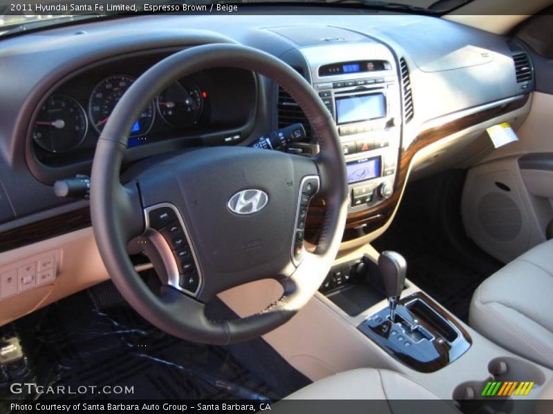  2011 Santa Fe Limited Beige Interior