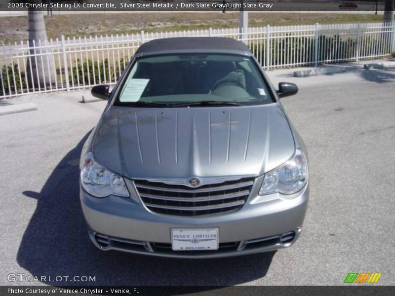 Silver Steel Metallic / Dark Slate Gray/Light Slate Gray 2008 Chrysler Sebring LX Convertible