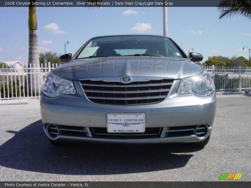 Silver Steel Metallic / Dark Slate Gray/Light Slate Gray 2008 Chrysler Sebring LX Convertible